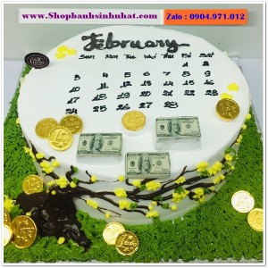 Bánh Sinh Nhật Cuốn Lịch - CL60